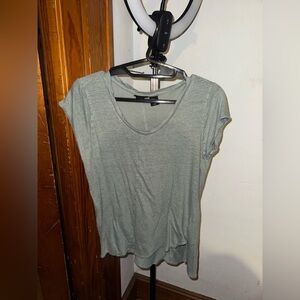 Tahari Sage Green Asymmetrical T
